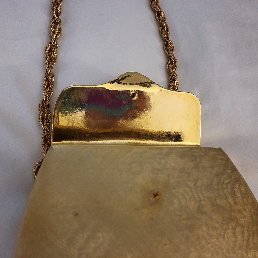 Vintage Rosenfeld Gold Metalic Purse - Picture 3 of 9